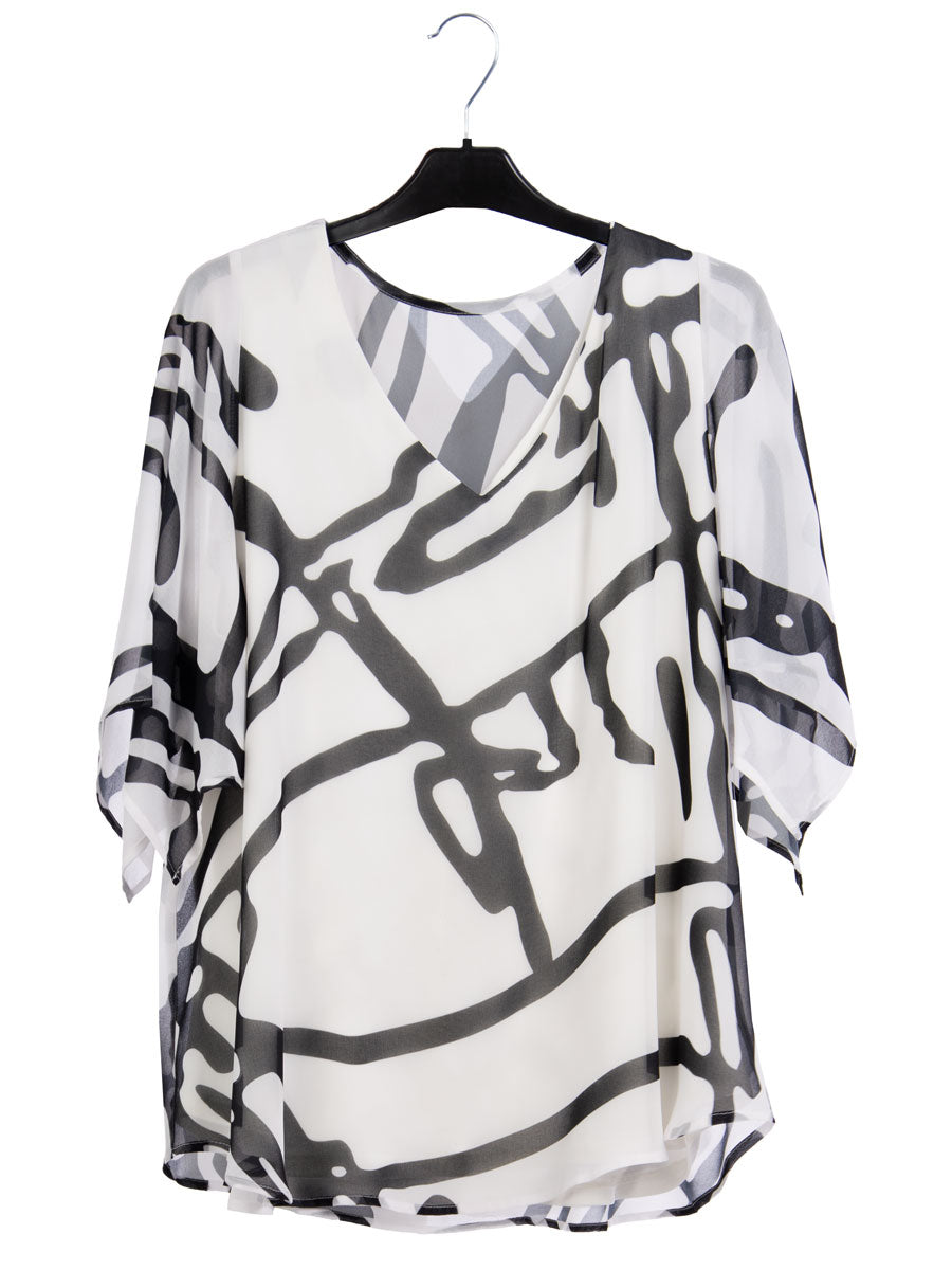 Bluse Mabel 2-in-1 Print