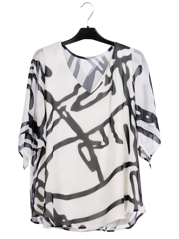 Bluse Mabel 2-in-1 Print