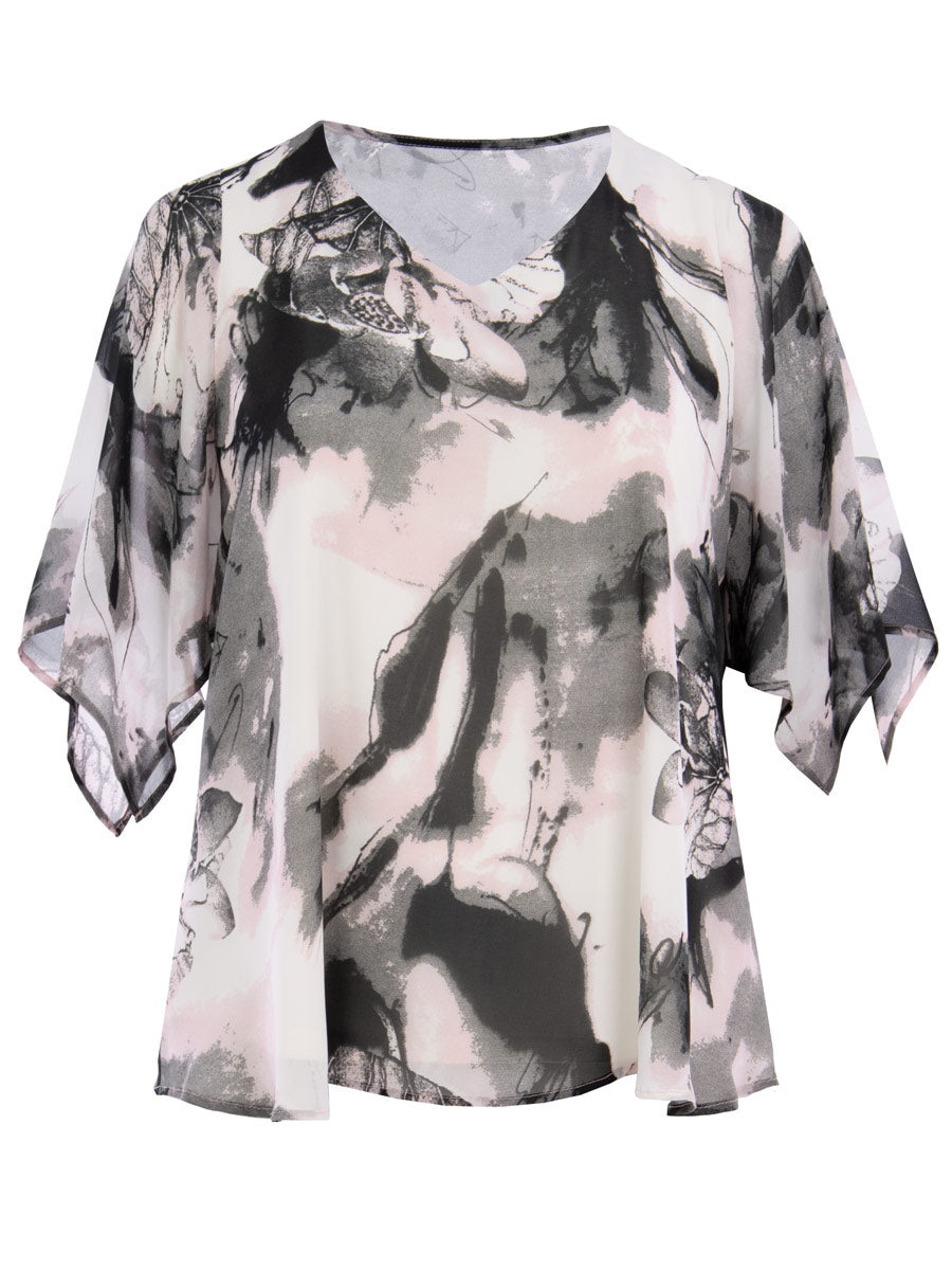 Bluse Mabel 2-in-1 Print