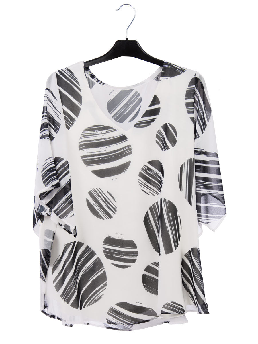 Bluse Mabel 2-in-1 Print