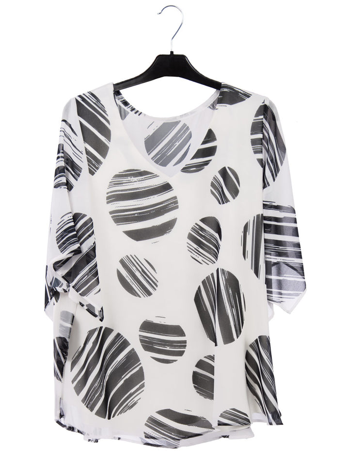 Bluse Mabel 2-in-1 Print