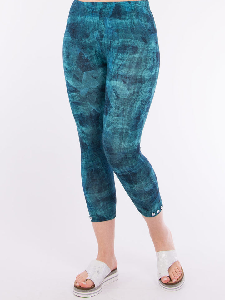 7/8 Leggings-Print Knöpfe