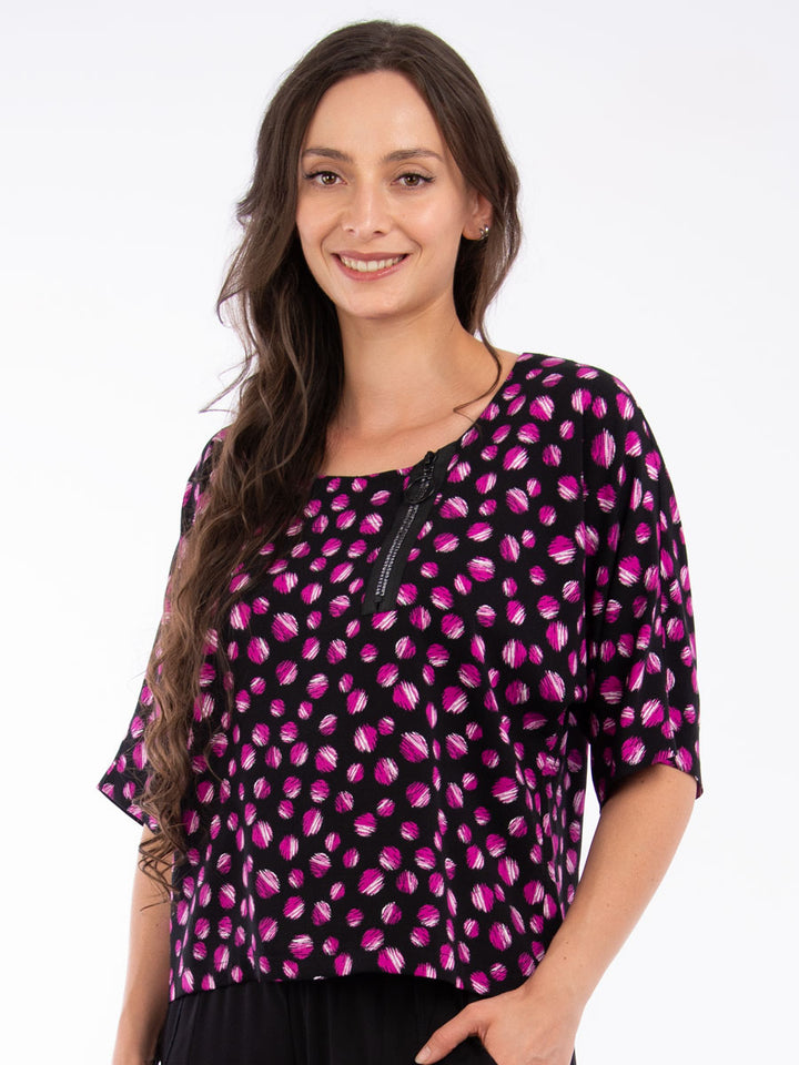 Blusenshirt Cassidy Print m.Z.